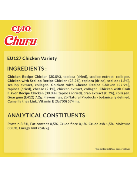 Inaba Cat Churu kreemjas kassimaius kanaga 20x14g (280g)