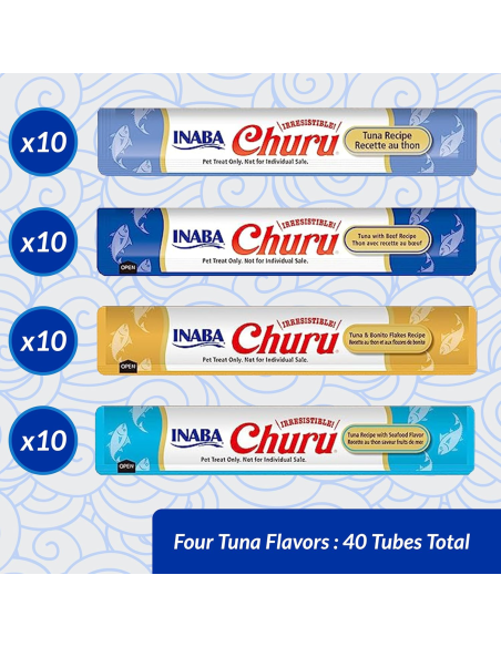 KAST 12 tk! Inaba Cat Churu kreemjas kassimaius tuunikalaga 40x14g (560g)