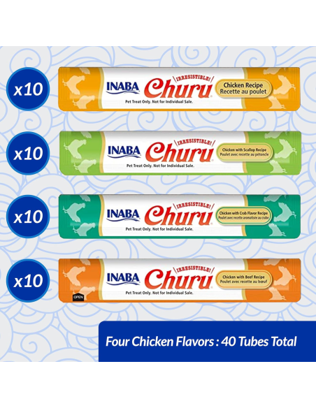 KAST 12 tk! Inaba Cat Churu kreemjas kassimaius kanaga 40x14g (560g)