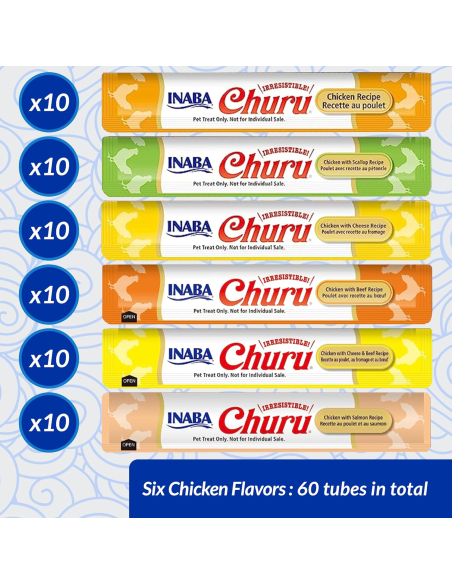 Inaba Cat Churu kreemjas kassimaius kanaga 60x14g (840g)