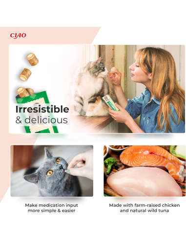 KAST 4 tk! INABA CAT CHURU BITES CHICKEN TUNA...