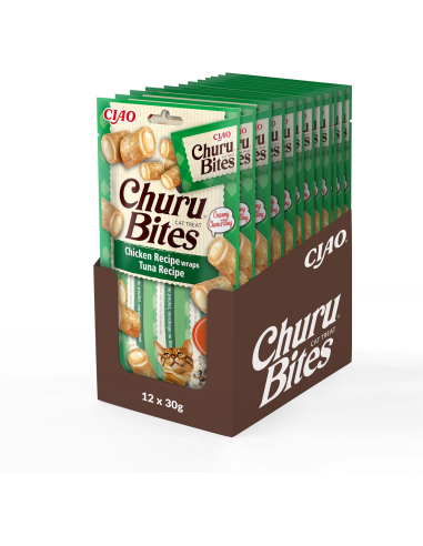 KAST 4 tk! INABA CAT CHURU BITES CHICKEN TUNA...