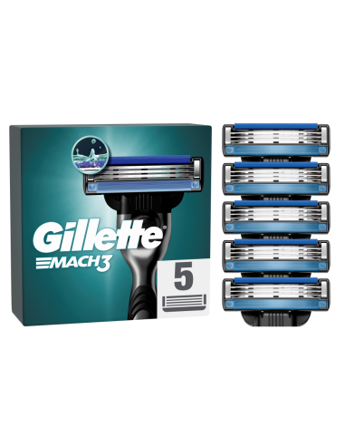 Gillette Mach3 Meeste Raseerija Varuterad, 5 tk