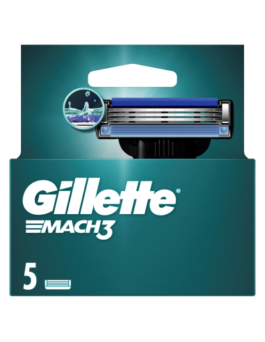 Gillette Mach3 Meeste Raseerija Varuterad, 5 tk