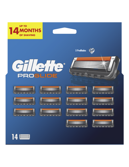 KAST 6 tk! Gillette Fusion Proglide Varuterad Meestele 14 tk
