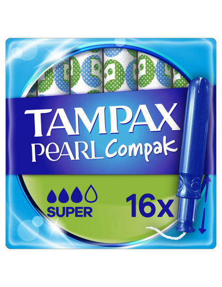 Tampax Compak Pearl Super Tampoonid Aplikaatoriga, 16 tk 