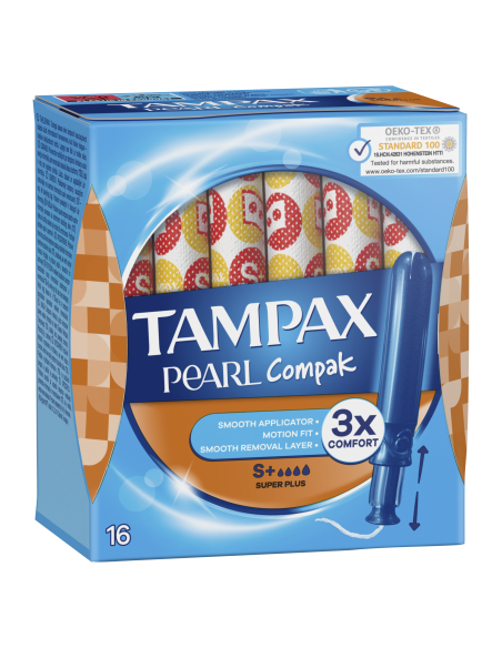 KAST 8 tk! Tampax Compak Pearl Super Plus Tampoonid Aplikaatoriga, 16 tk 