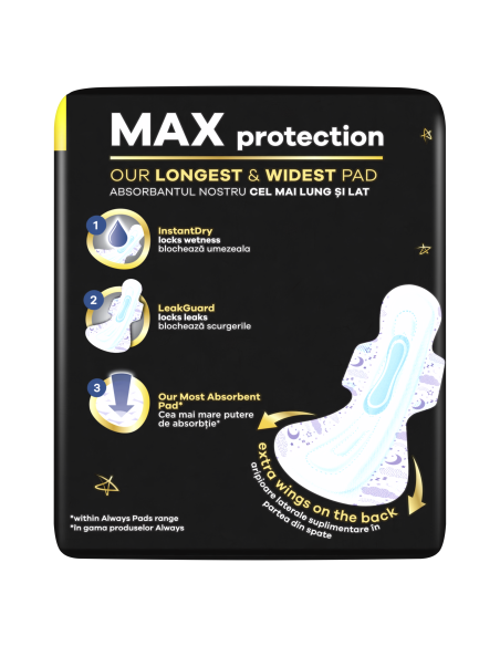 KAST 6 tk! Always Ultimate Night Size 6 Tiibadega Hügieenisidemed, 8 tk