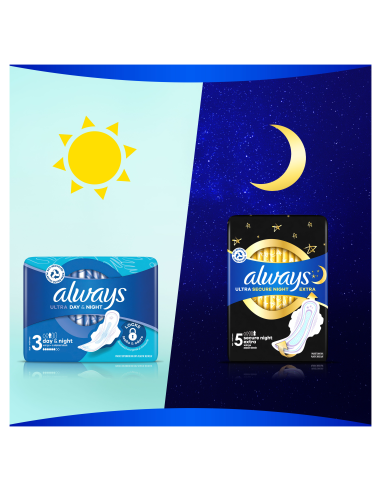 Always Ultra Secure Night Size 4...