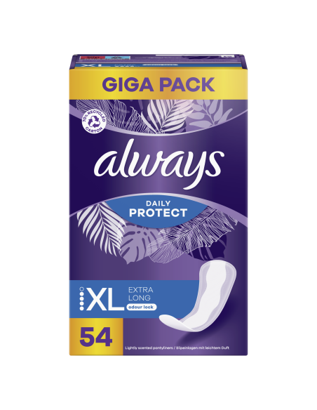 Always Daily Protect Extra Long Pesukaitsmed, 54 tk