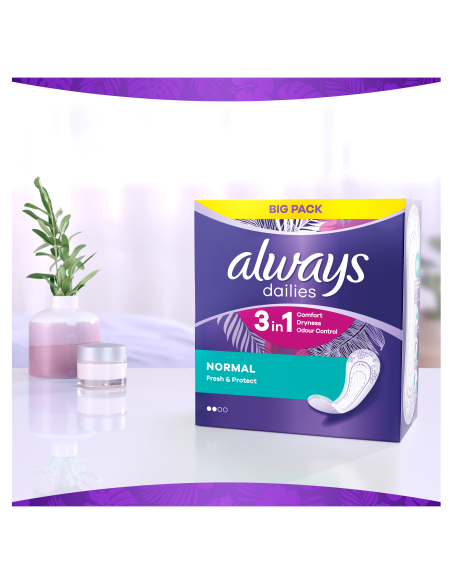 Always Dailies Normal Fresh & Protect Pesukaitsmed, 80 tk