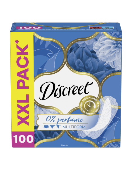 Discreet Breathable Multiform Lõhnastamata Pesukaitsmed, 100 tk 