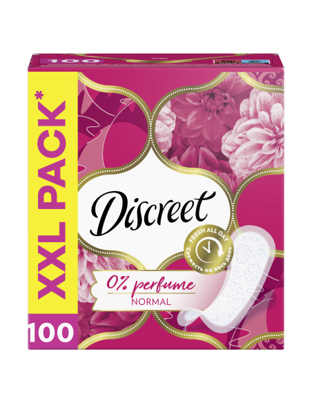 KAST 5 tk! Discreet Normal Multiform Lõhnata Pesukaitsmed, 100 tk