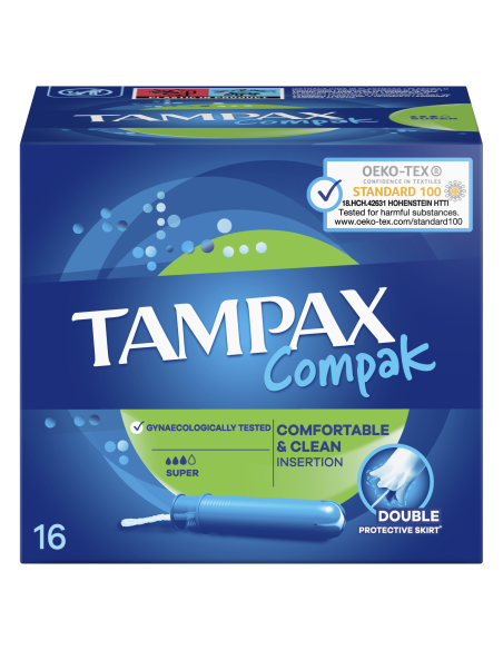 KAST 6 tk! Tampax Compak Super Tampoonid Aplikaatoriga, 16 tk 