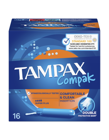 Tampax Compak Super Plus Tampoonid Aplikaatoriga, 16 tk 