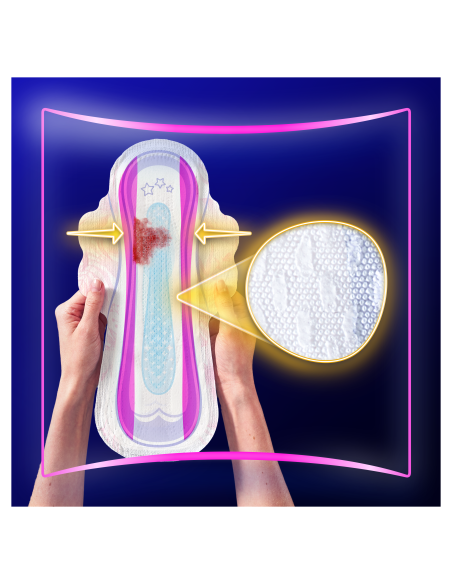 Always Platinum Secure Night Extra Size 5 Hügieenisidemed Tiibadega, 8 tk 