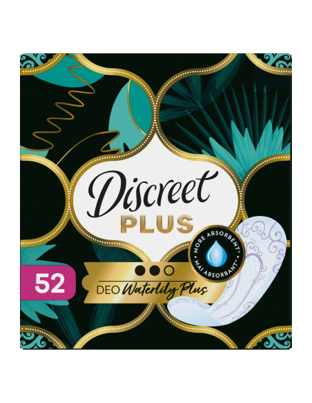 Discreet Protective Waterlily Plus Pesukaitsmed, 52 tk