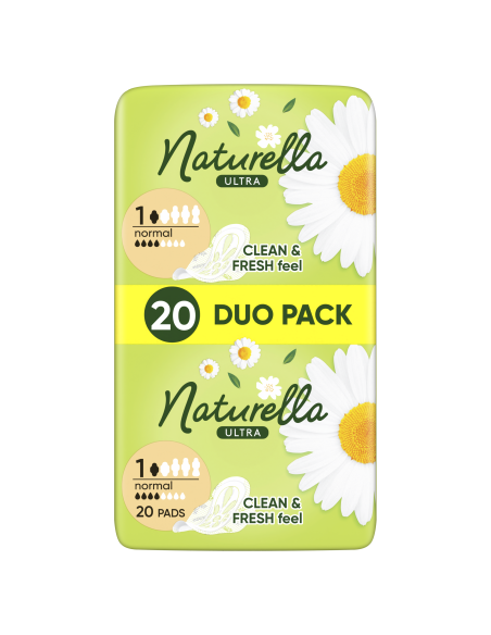 KAST 12 tk! Naturella Ultra Normal Size 1 Tiibadega Hügieenisidemed, 20 tk