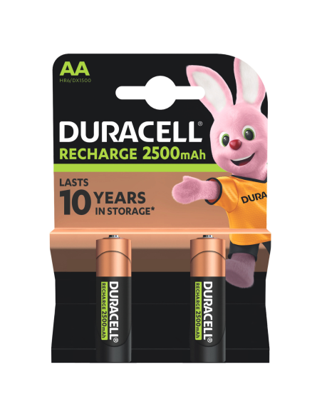 Duracell akupatarei NiMH HR6 AA 2500mAh 2 tk