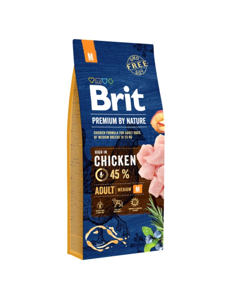 Brit Premium by Nature Adult M koeratoit, 15 kg