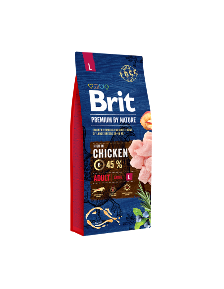 Brit Premium by Nature Adult L koeratoit, 15 kg