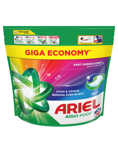 Ariel All-in-1 PODS Color Pesukapslid, 70...